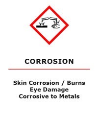 Corrosion hazard label - Chemscape